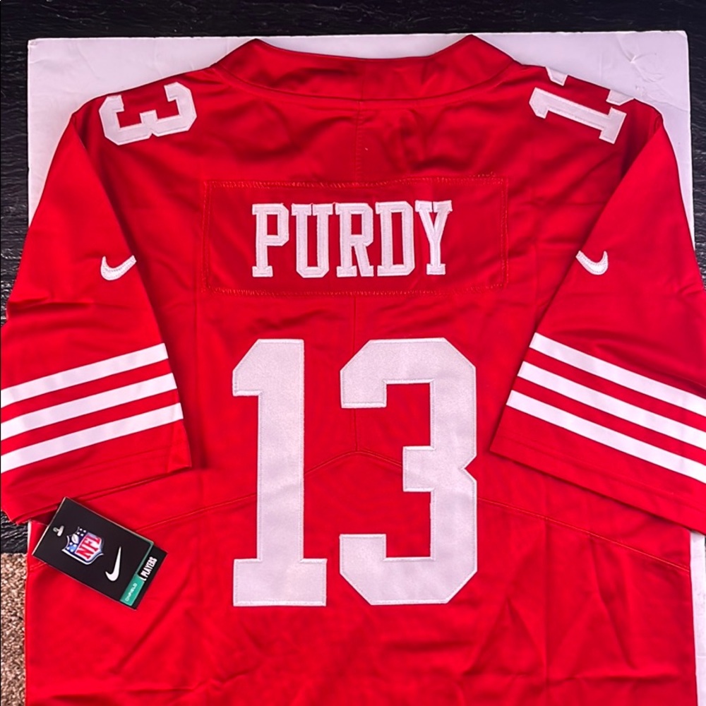 Nike Red and White Men's Football Jersey